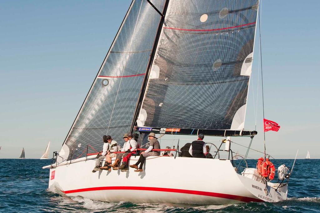 Minerva featured on the podium today - David Burke Memorial trophy 2013 © David Brogan www.sailpix.com.au